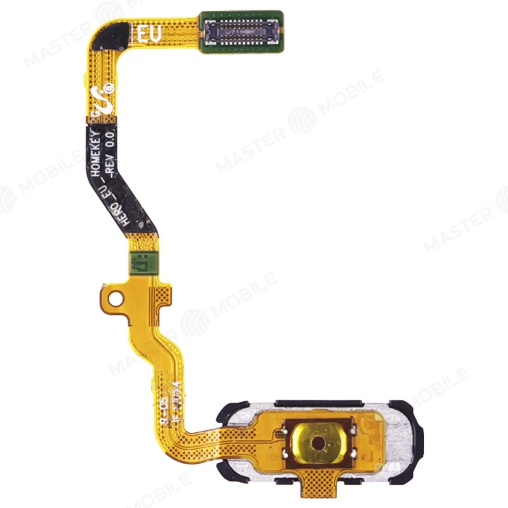 Шлейф для Samsung G930 Galaxy S7 с комп. + сканер отпечатка пальца (черный)  фото №2