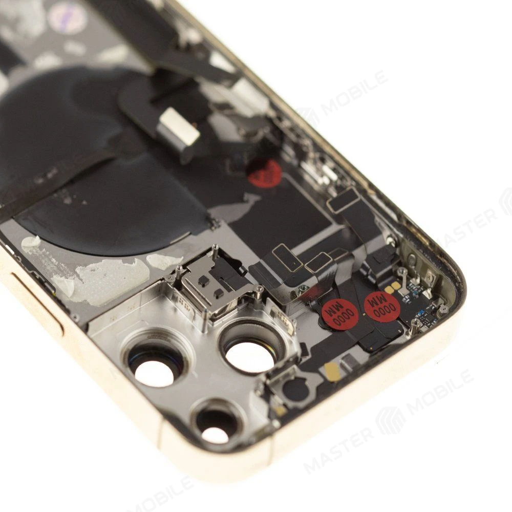 Корпус для Apple iPhone 14 Pro Max (золотистый) (eSIM / US Version) (в сборе) (ORIG100) (Снятый) (возможен дефект ЛКП) фото №3