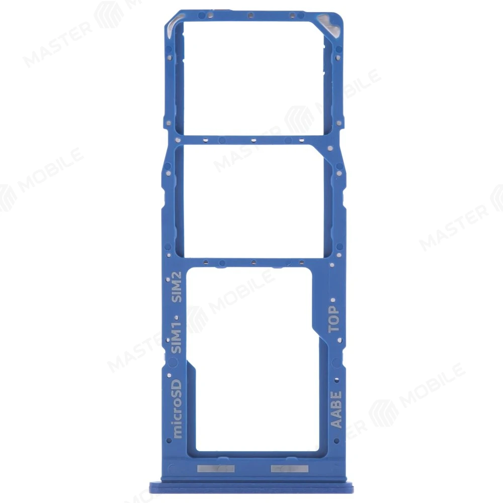 Держатель сим-карты для Samsung A127 Galaxy A12 Nacho (синий) фото №1