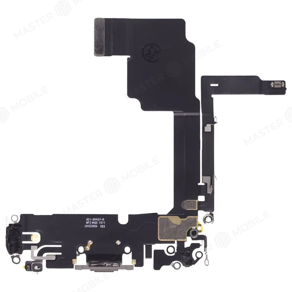 Шлейф для Apple iPhone 15 Pro с комп. + разъем зарядки + микрофон (титановый) (ORIG100) фото №2