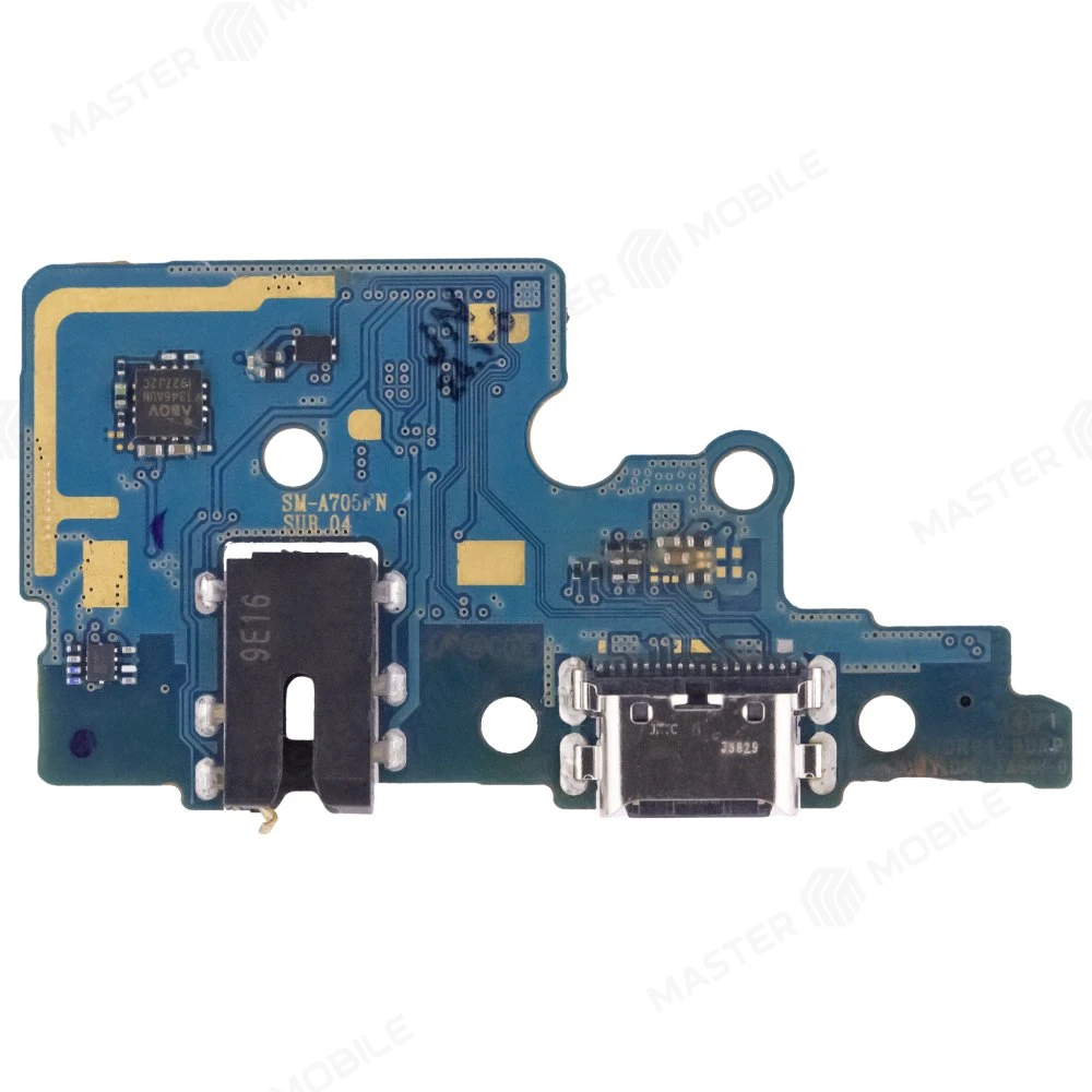 Нижняя плата для Samsung A705 Galaxy A70 / A707 Galaxy A70s с комп. + разъем зарядки + разъем гарнитуры + микрофон (ORIG100) фото №2