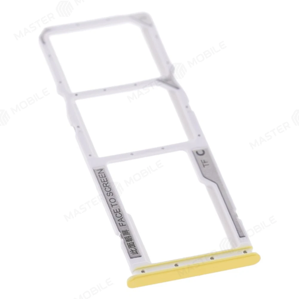 Держатель сим-карты для Xiaomi Poco C40 (220333QPG) (желтый) фото №3