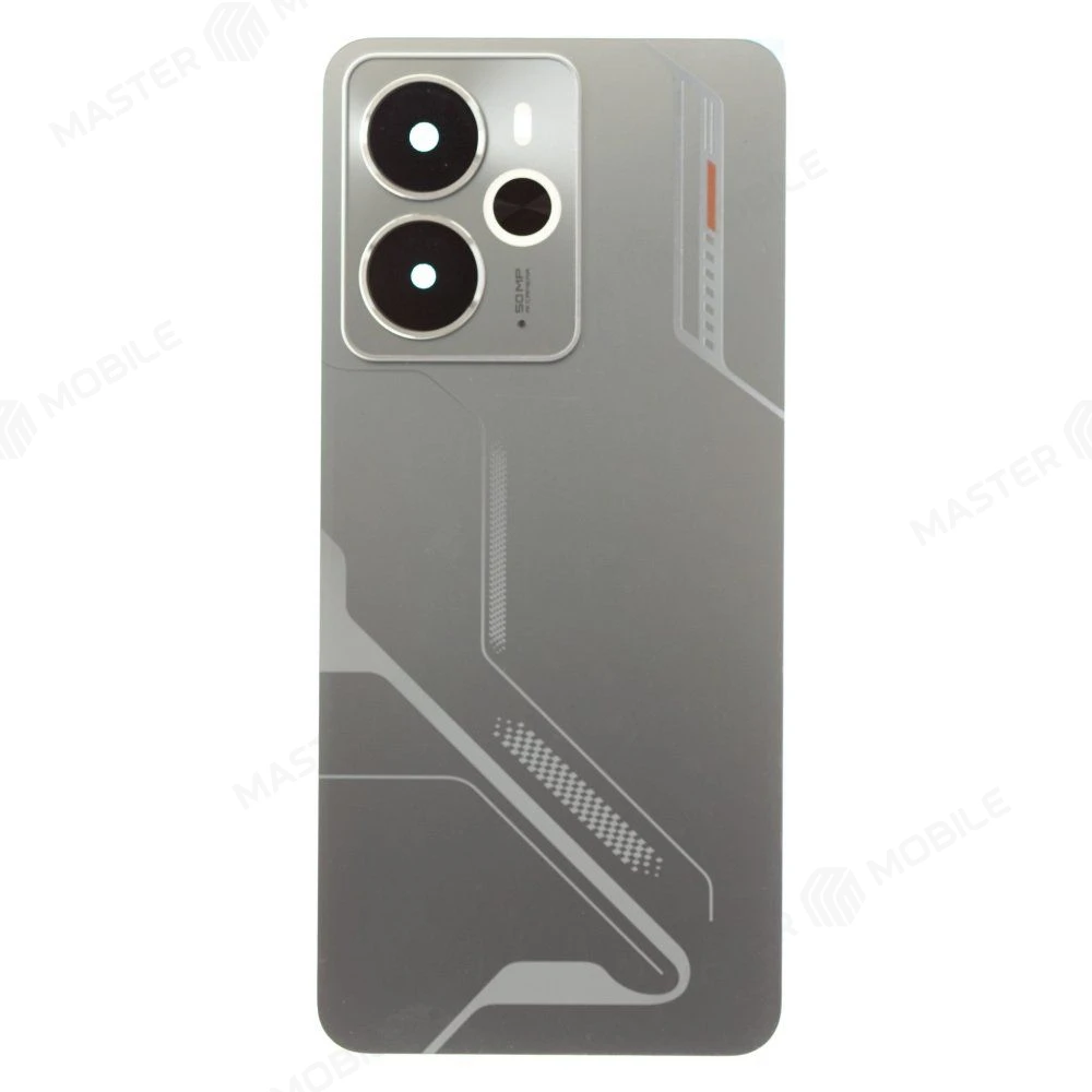 Задняя крышка для Realme 14 (RMX5070) (серебристый) (в сборе со стеклом камеры)  фото №1