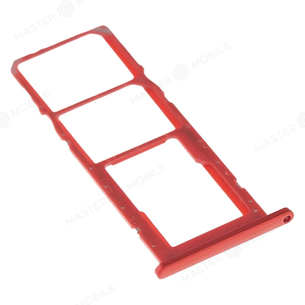 Держатель сим-карты для Samsung A035 Galaxy A03 (красный) фото №3