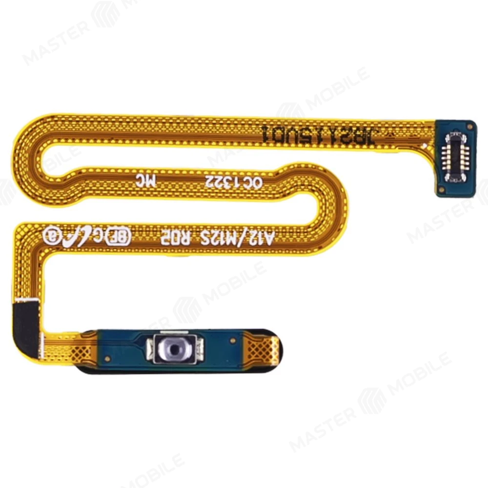 Шлейф для Samsung A125 Galaxy A12 / A135 Galaxy A13 / M127 Galaxy M12 и др. с комп. + сканер отпечатка пальца (кнопка включения) (красный) фото №2