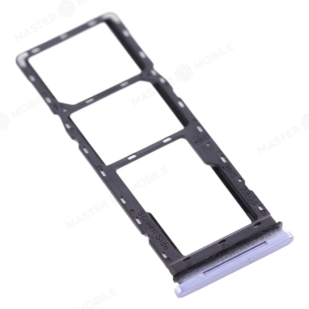 Держатель сим-карты для Tecno Pova 2 (LE7N) (серебристый) фото №3