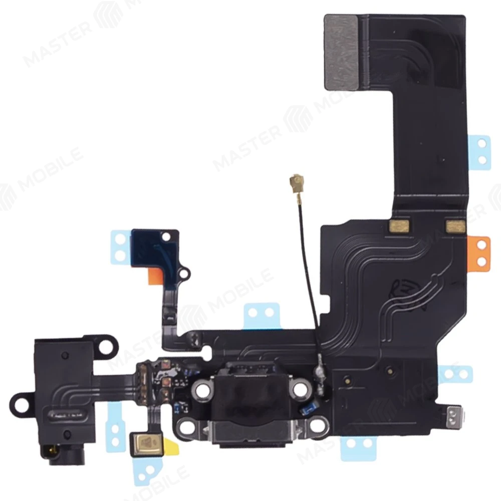 Шлейф для Apple iPhone 5c с комп. + разъем зарядки + разъем гарнитуры + микрофон  фото №1