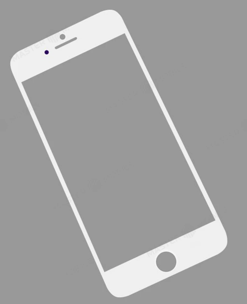 Стекло модуля для Apple iPhone 6 (белый) 