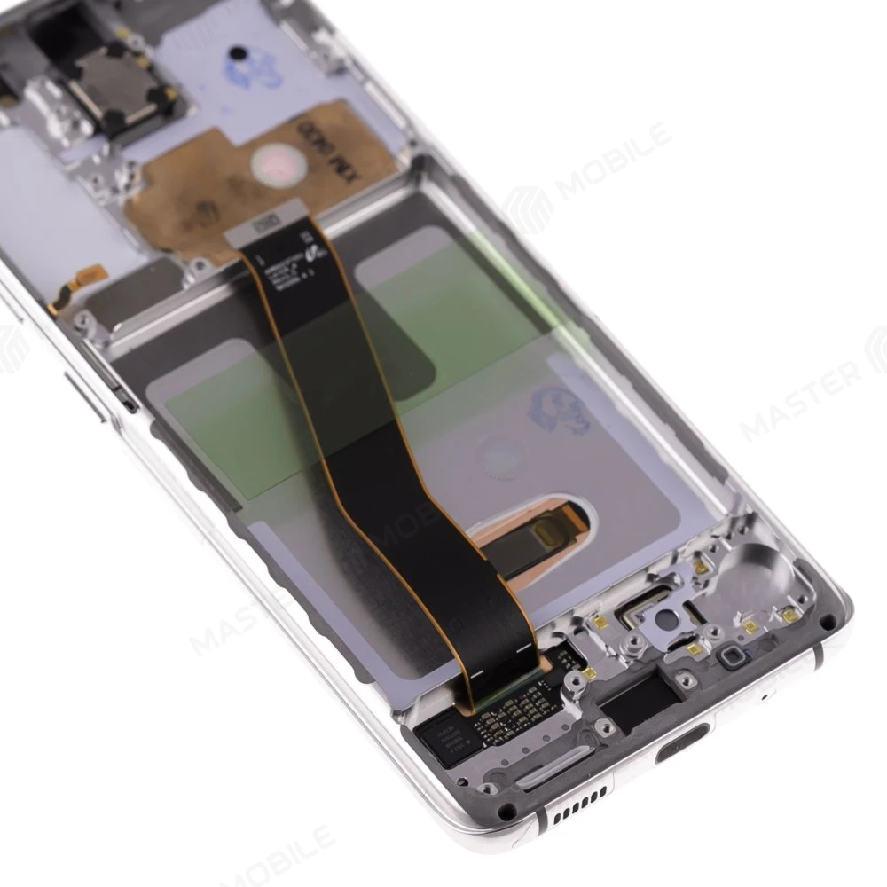 Дисплей для Samsung G980 Galaxy S20 + тачскрин (серебристый) (в рамке) (ORIG100) (возможен дефект ЛКП) фото №4