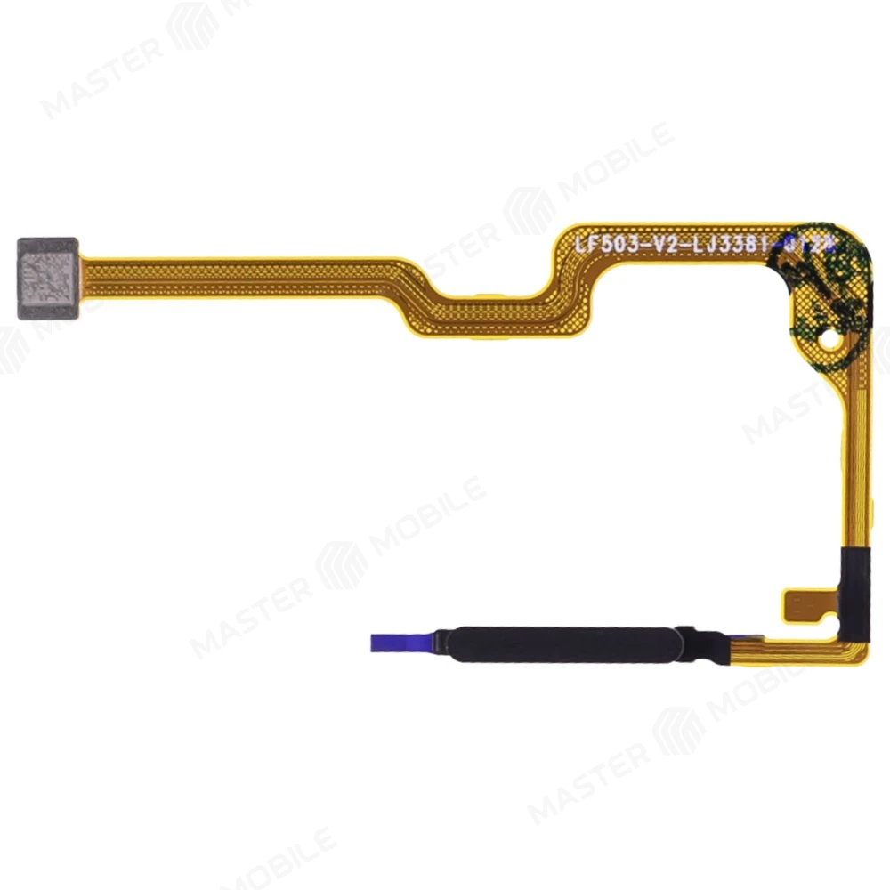 Шлейф для Huawei Honor X6a (WDY-LX1) с комп. + сканер отпечатка пальца (черный) фото №1