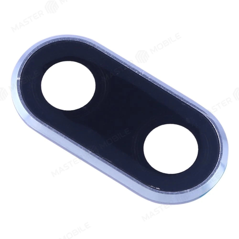 Стекло задней камеры для Huawei Honor 10 (COL-L29) (в рамке) (серый) фото №2