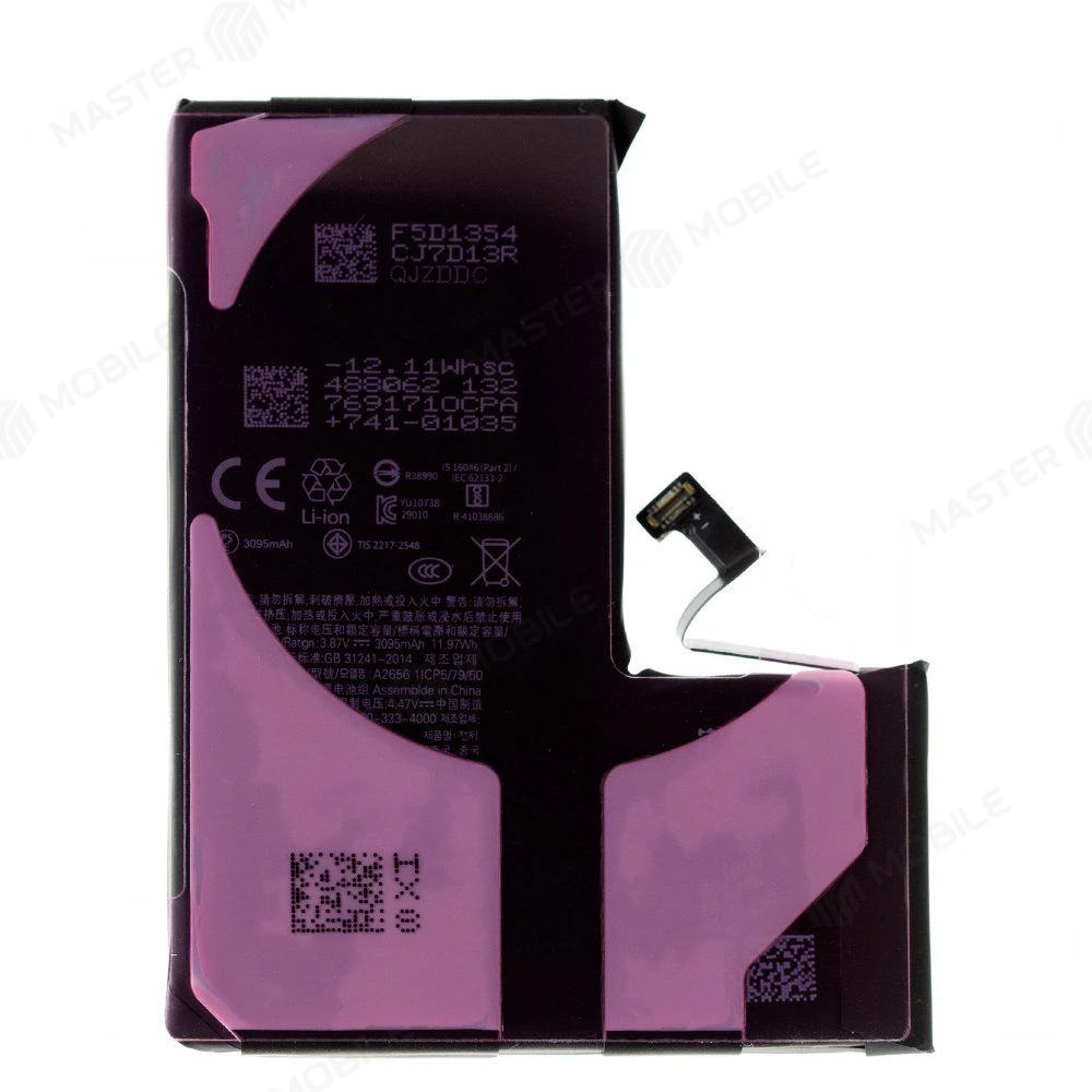 Аккумулятор для Apple iPhone 13 Pro (GENUINE) (с верификацией "Подлинная запчасть") фото №2