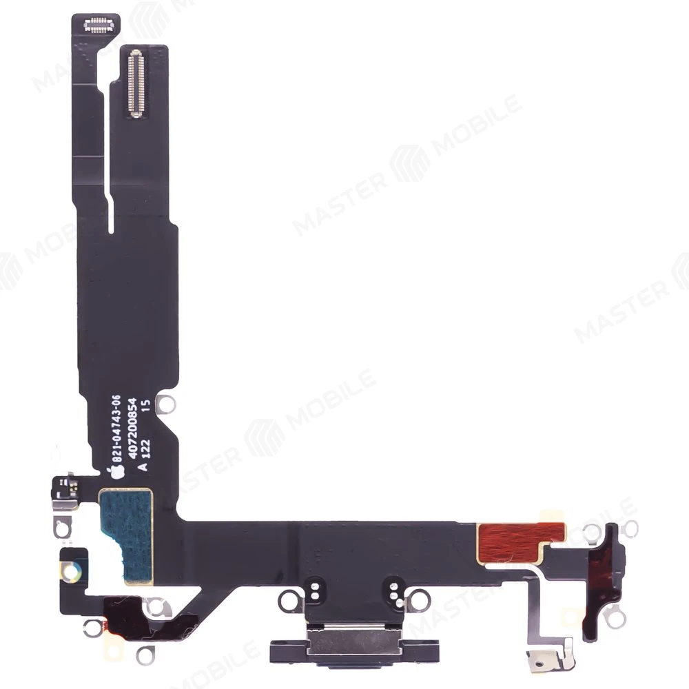 Шлейф для Apple iPhone 16 с комп. + разъем зарядки + микрофон (черный) (ORIG100)  фото №2