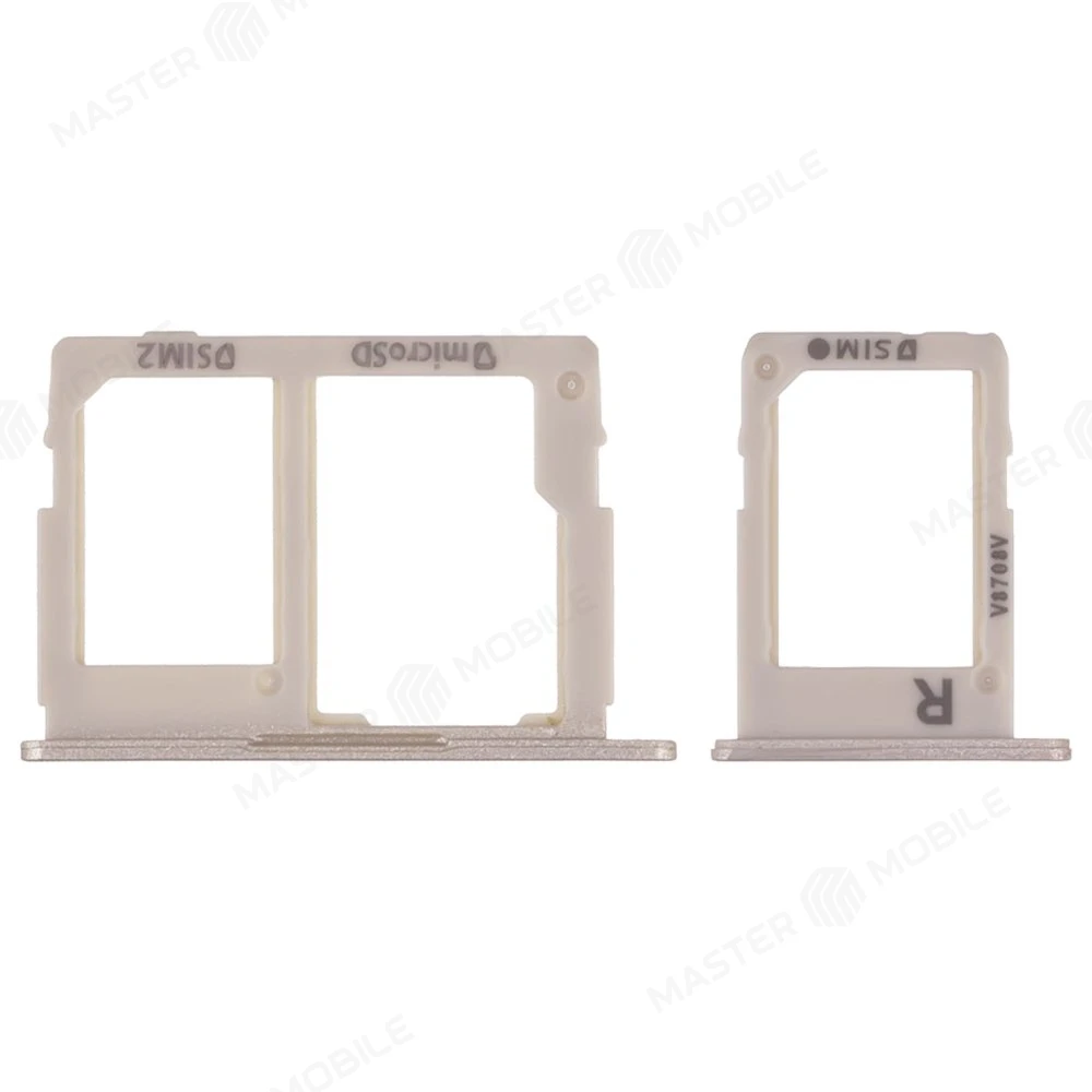 Держатель сим-карты для Samsung G570 Galaxy J5 Prime / G610 Galaxy J7 Prime (золотистый) фото №1