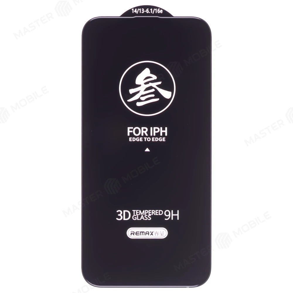 Защитное стекло Remax Medicine Glass GL-27 для Apple iPhone 13 / iPhone 13 Pro / iPhone 14 / iPhone 16E (черный) фото №3