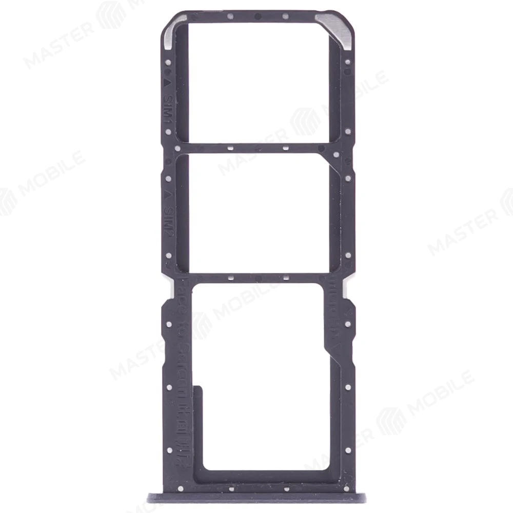 Держатель сим-карты для Realme C30 (RMX3581) (черный) фото №1