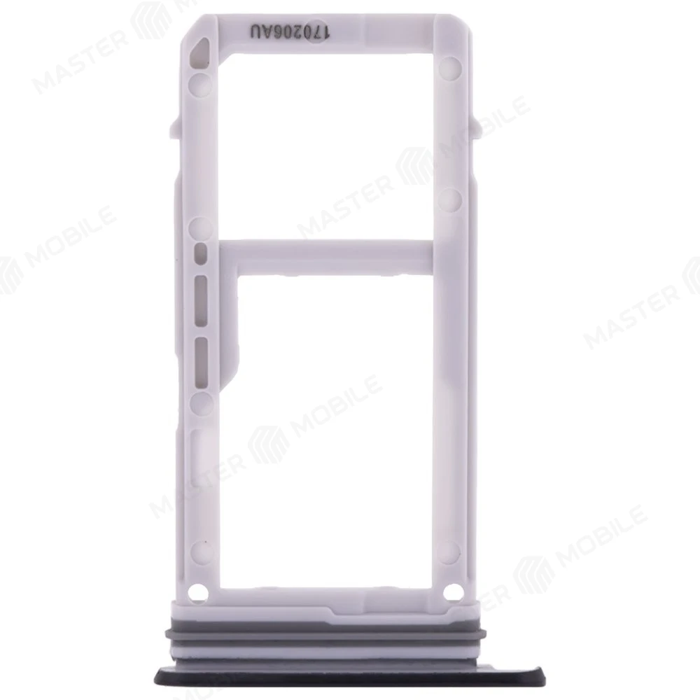 Держатель сим-карты для Samsung A320 Galaxy A3 (2017) (черный) фото №2