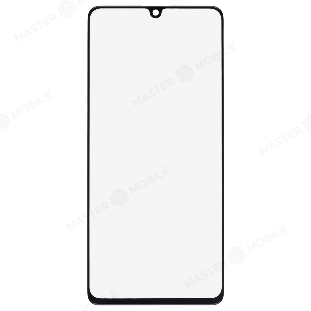 Стекло модуля для Samsung A415 Galaxy A41 + OCA (черный)  фото №1