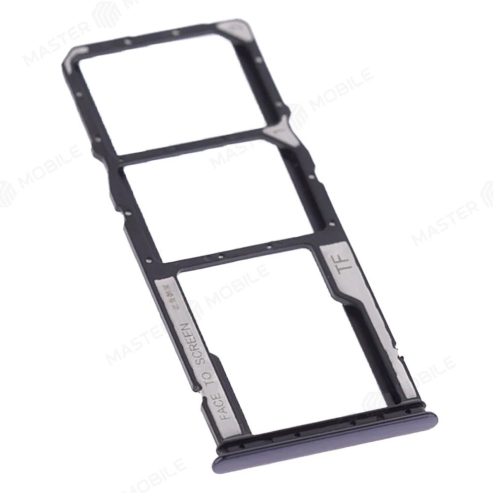 Держатель сим-карты для Xiaomi Redmi Note 10 4G (M2101K7AG) / Redmi Note 10S (M2101K7BG) (черный)  фото №3