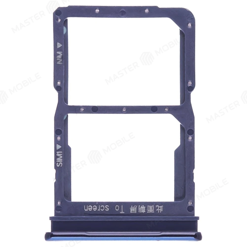 Держатель сим-карты для Huawei Honor 30i (LRA-LX1) / Y8p (AQM-LX1) (синий) фото №1