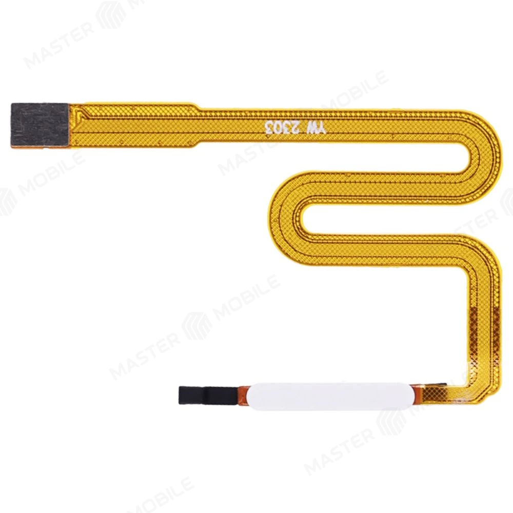 Шлейф для Samsung A037 Galaxy A03s с комп. + сканер отпечатка пальца (белый) фото №1