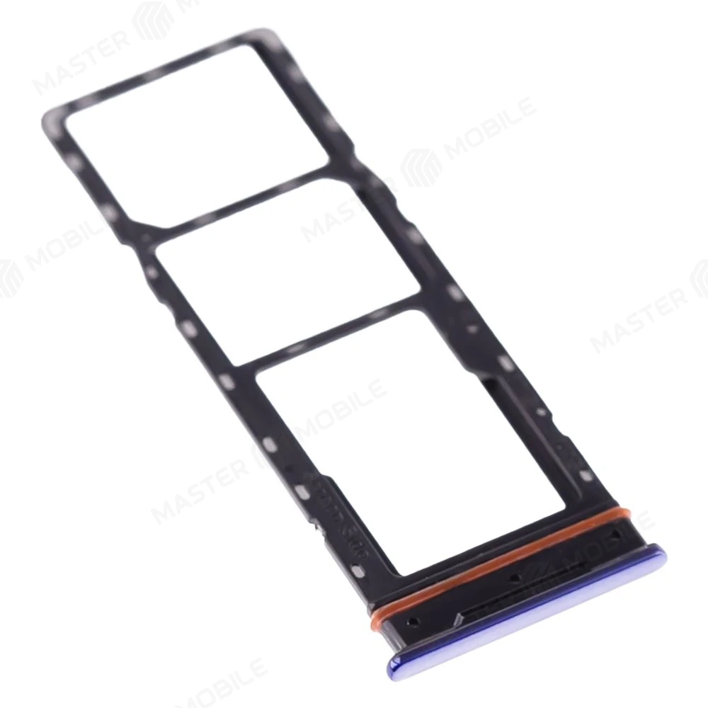 Держатель сим-карты для Infinix Note 10 Pro (X695C) (синий) фото №3