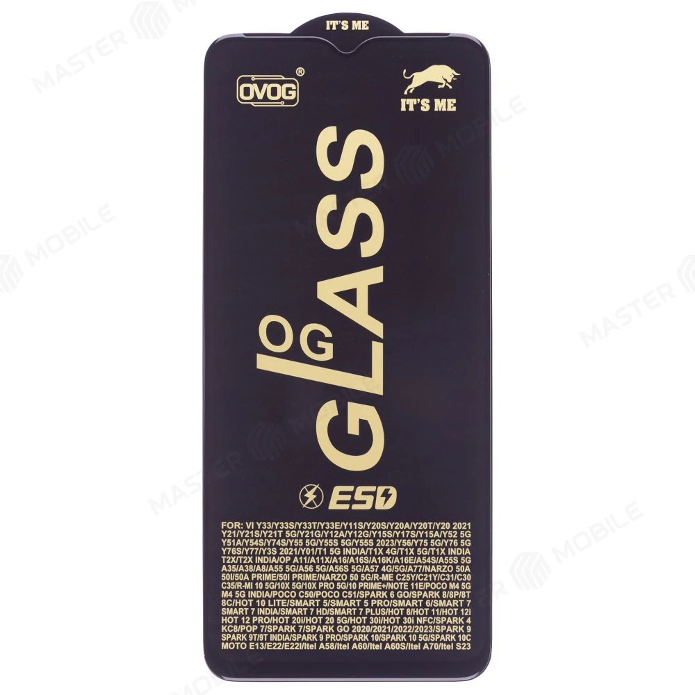 Защитное стекло OG Glass для Realme C30 (RMX3581) / C33 (RMX3624) (черный) фото №1