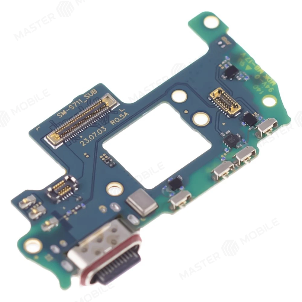 Нижняя плата для Samsung S711 Galaxy S23 FE с комп. + разъем зарядки + микрофон (ORIG100) фото №3