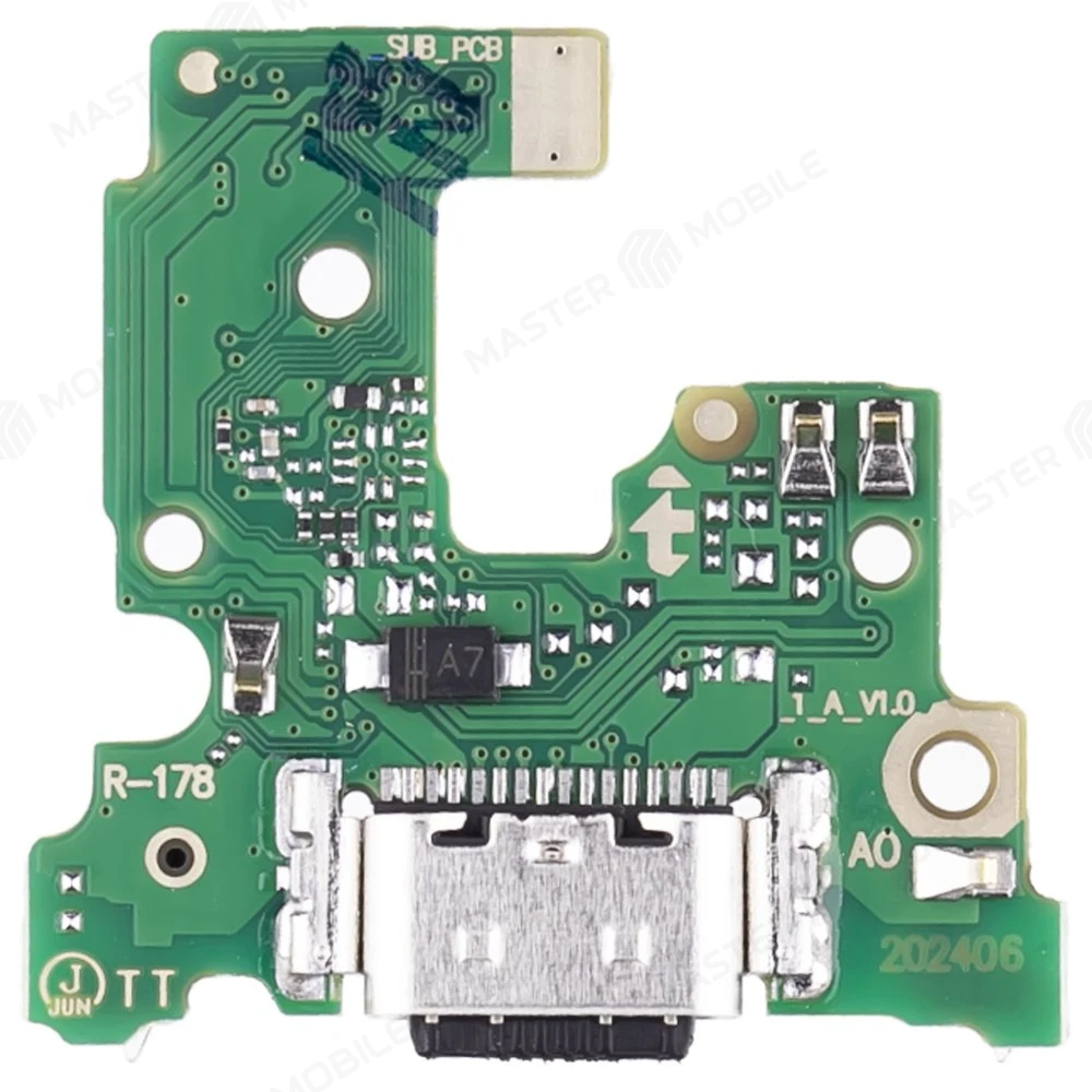 Нижняя плата для Infinix Hot 50 Pro+ 4G (X6880) с комп. + разъем зарядки + микрофон  фото №2