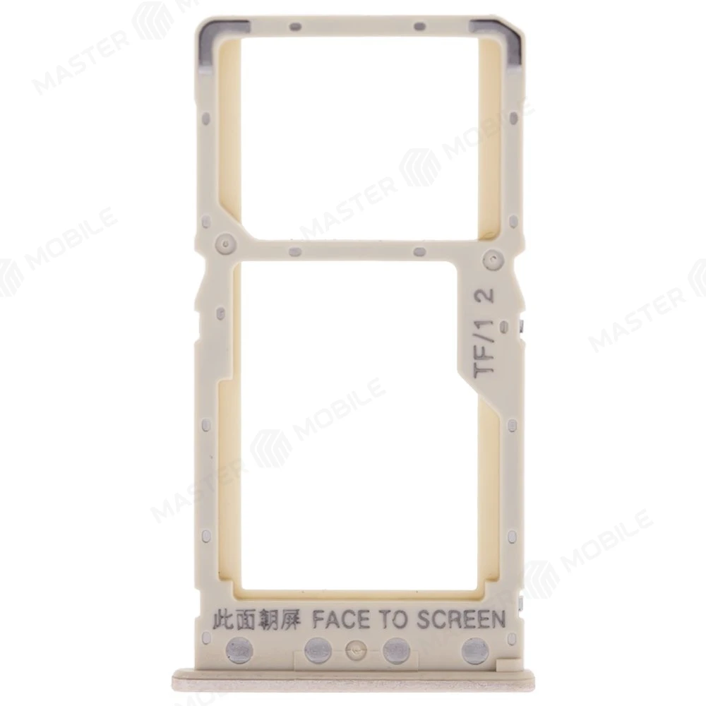 Держатель сим-карты для Xiaomi Redmi 6 (M1804C3DG) / Redmi 6A (M1804C3CG) (золотистый)  фото №1