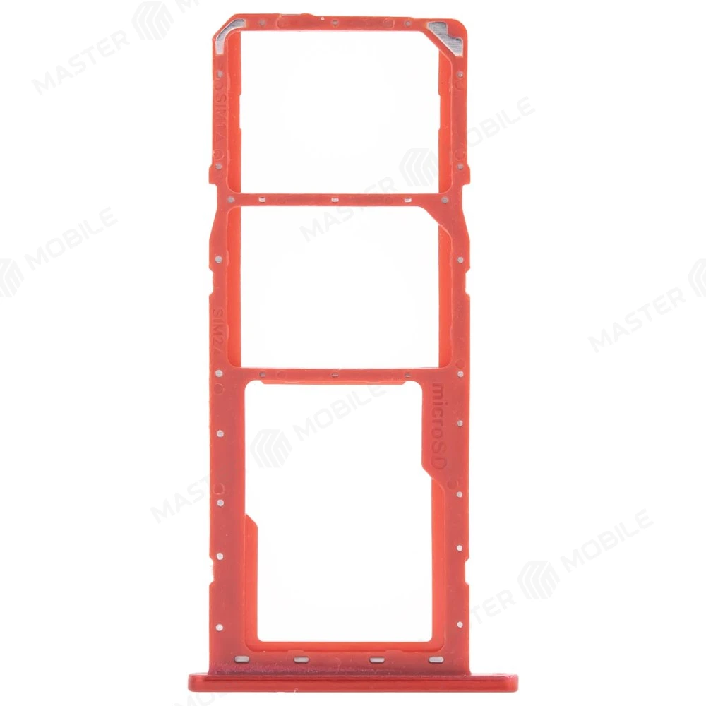 Держатель сим-карты для Samsung A015 Galaxy A01 / M015 Galaxy M01 (красный) фото №1