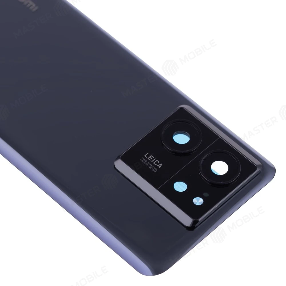 Задняя крышка для Xiaomi 13T (2306EPN60G) / 13T Pro (23078PND5G) (черный) (в сборе со стеклом камеры) фото №3