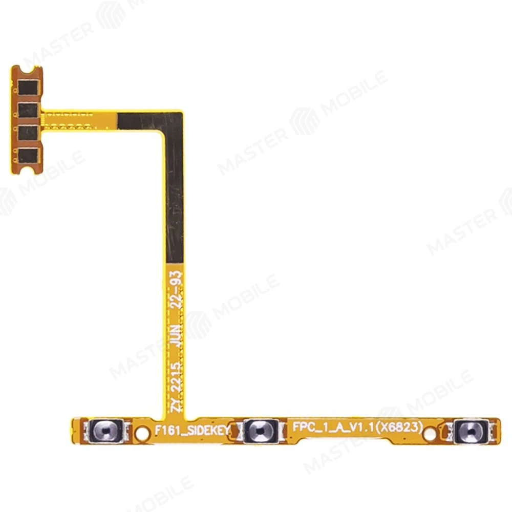Шлейф для Infinix Smart 6 Plus (X6823C) с комп. (на кнопку включения и кнопки громкости)  фото №1