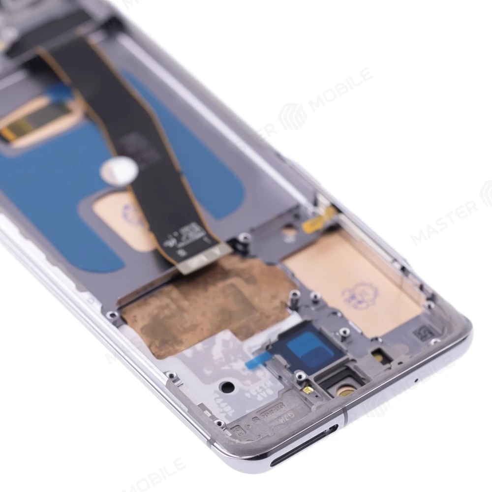 Дисплей для Samsung G980 Galaxy S20 + тачскрин (серебристый) (в рамке) (OLED) (Small Size) фото №3