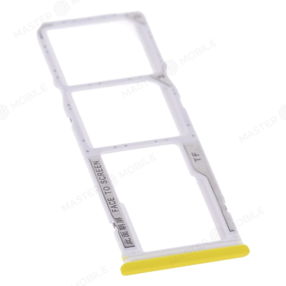 Держатель сим-карты для Xiaomi Poco M3 (M2010J19CG) (желтый)  фото №3