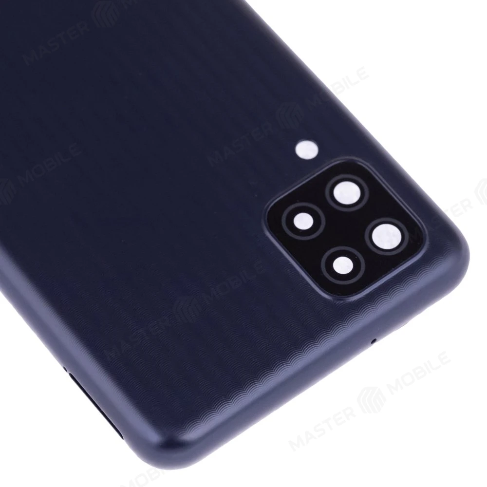 Задняя крышка для Samsung M127 Galaxy M12 (черный) (в сборе со стеклом камеры) фото №3