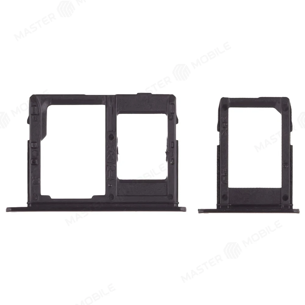 Держатель сим-карты для Samsung J600 Galaxy J6 (2018) / J810 Galaxy J8 (2018) (черный) фото №2