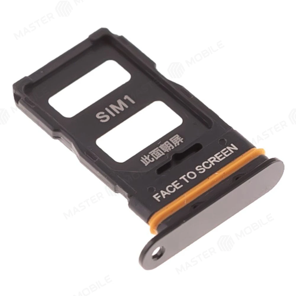 Держатель сим-карты для Xiaomi 12S Ultra (2203121C) черный фото №3