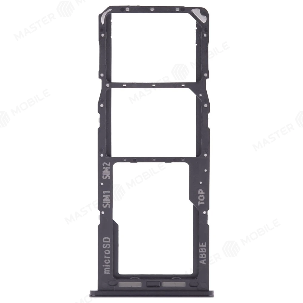 Держатель сим-карты для Samsung A225 Galaxy A22 / Realme C11 (RMX2185) (черный) фото №1