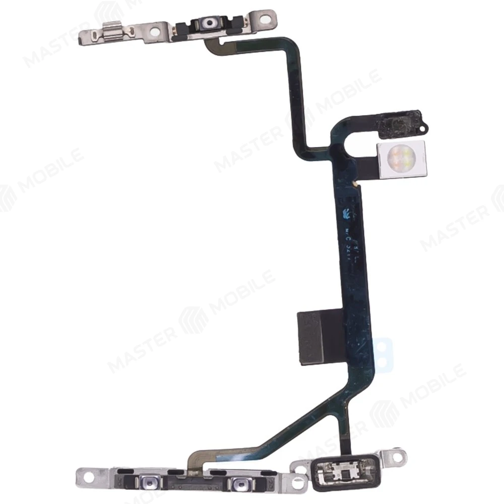 Шлейф для Apple iPhone 8 / iPhone SE 2020 / iPhone SE 2022 с комп. (на кнопку включения и кнопки громкости) + микрофон + вспышка (ORIG100) фото №1