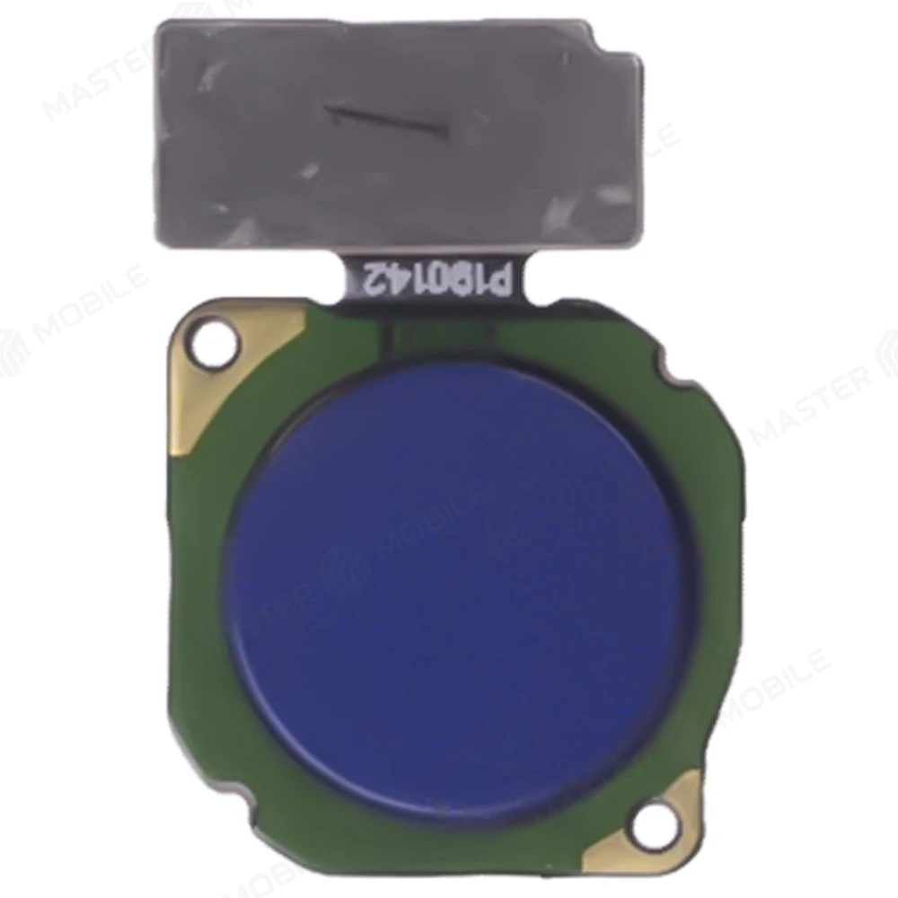 Шлейф для Huawei Honor View 20 (PCT-L29) с комп. + сканер отпечатка пальца (синий)  фото №1