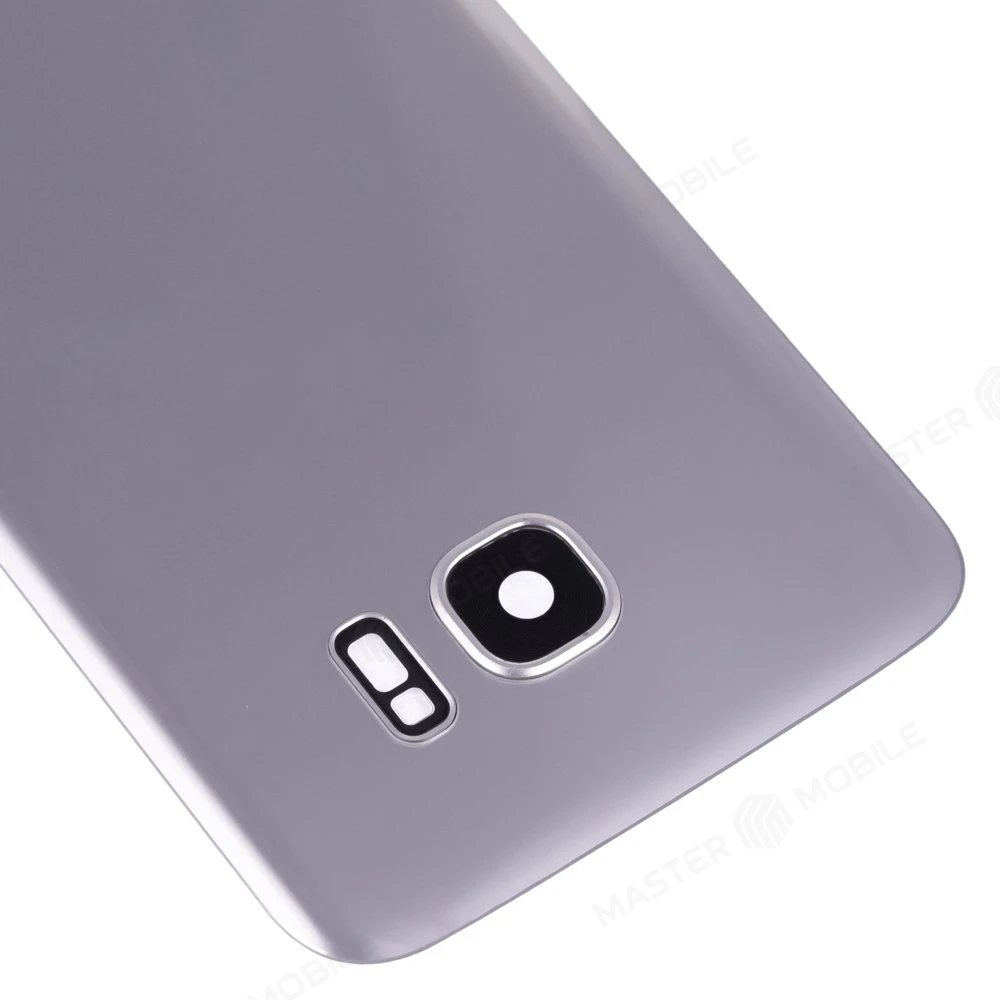 Задняя крышка для Samsung G935 Galaxy S7 Edge (серебристый) (в сборе со стеклом камеры) фото №3