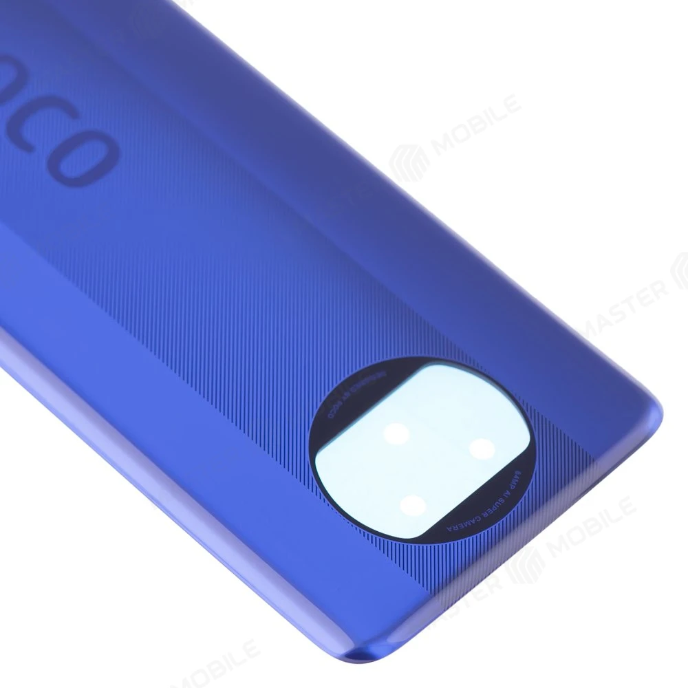 Задняя крышка для Xiaomi Poco X3 / Poco X3 NFC (M2007J20CG) / Poco X3 Pro (M2102J20SG) (синий) (Premium) фото №3