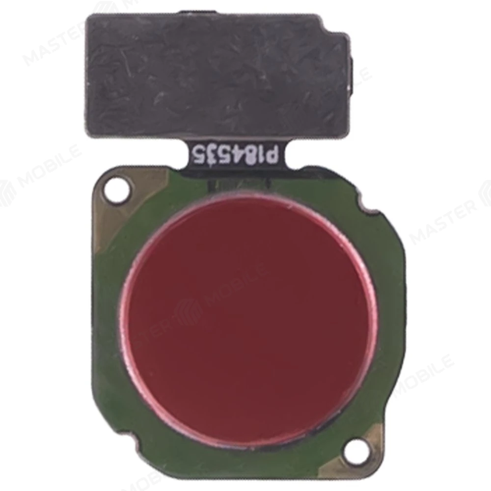 Шлейф для Huawei Honor View 20 (PCT-L29) с комп. + сканер отпечатка пальца (красный)  фото №1