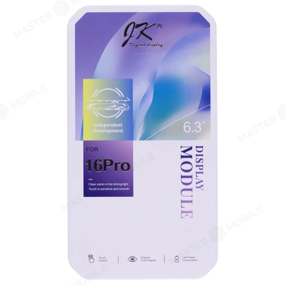 Дисплей для Apple iPhone 16 Pro + тачскрин (черный) (JK) (In-Cell) (площадка под IC) фото №5