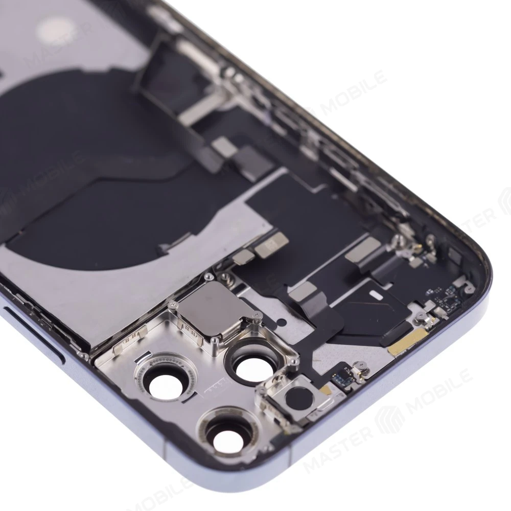 Корпус для Apple iPhone 12 Pro Max (синий) (в сборе) (с разбора) (ORIG100) (возможен дефект ЛКП) фото №3