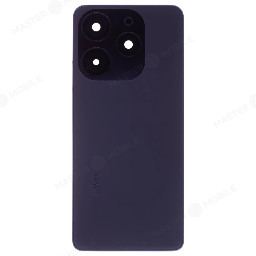 Задняя крышка для Tecno Spark 10 Pro (KI7) (черный) (в сборе со стеклом камеры) фото №1