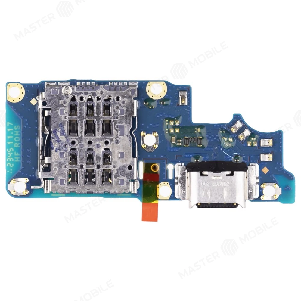 Нижняя плата для Realme 12+ 5G (RMX3867) / 12 4G (RMX3871) с комп. + разъем зарядки + микрофон (ORIG100)  фото №2