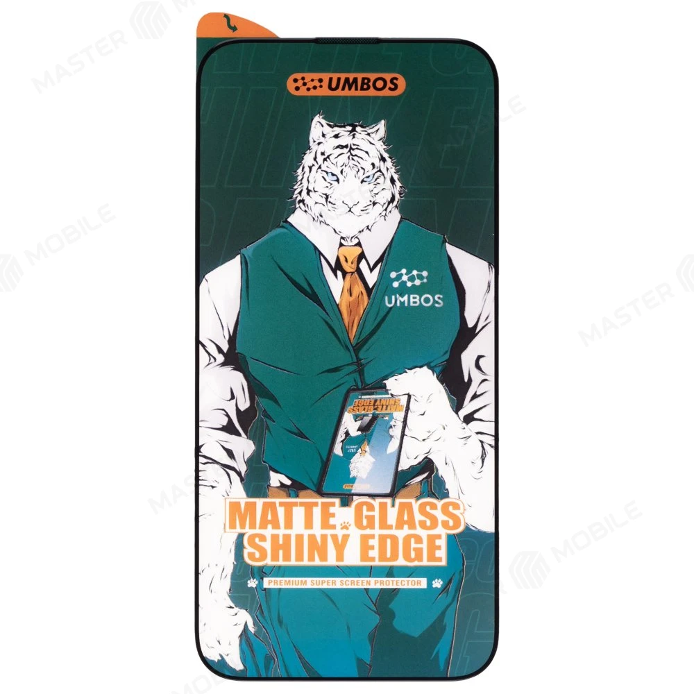 Защитное стекло для Apple iPhone 14 Pro Max (матовый) (черный) фото №1