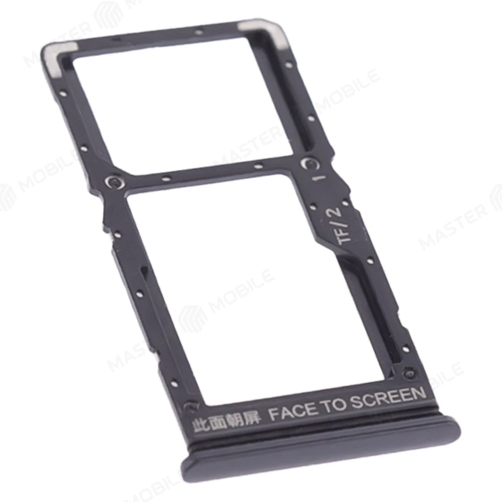 Держатель сим-карты для Xiaomi Redmi Note 10T 5G (M2103K19Y) (черный)  фото №3